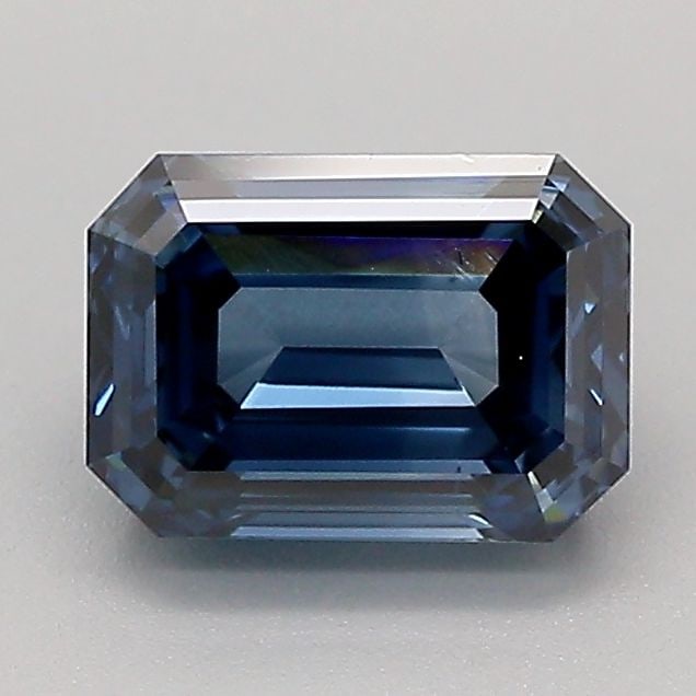Loose Diamond - EMERALD 1.23ct Fancy Deep Blue VS2 (1 of 1)