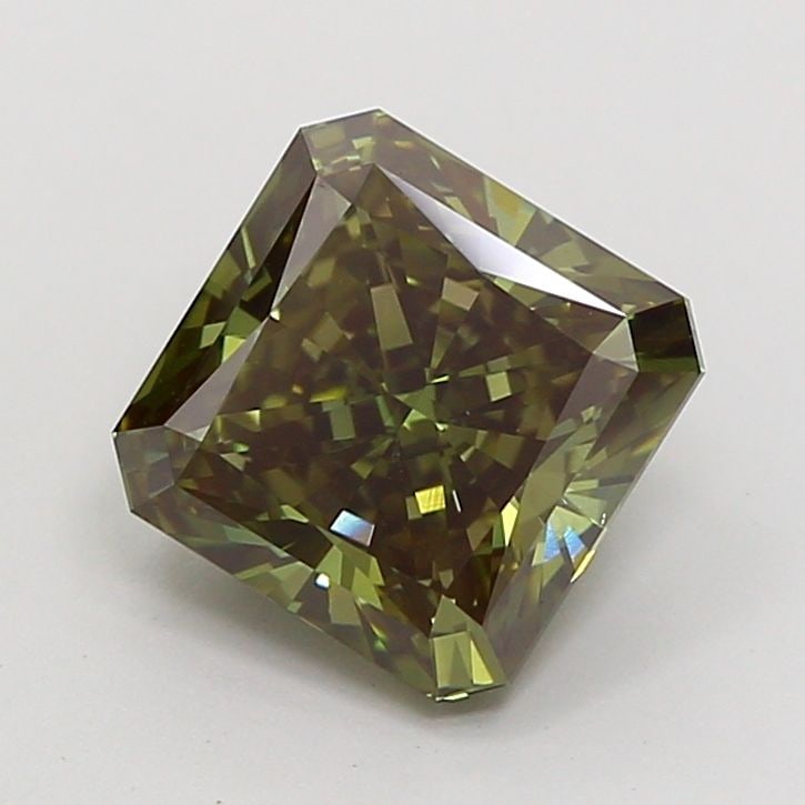 Loose Diamond - SQUARE RADIANT 2.83ct Fancy Deep Green VS1 (1 of 1)