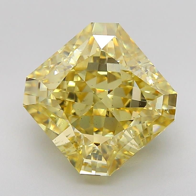 Loose Diamond - SQUARE RADIANT 5.06ct Fancy Intense Yellow VS2 (1 of 1)