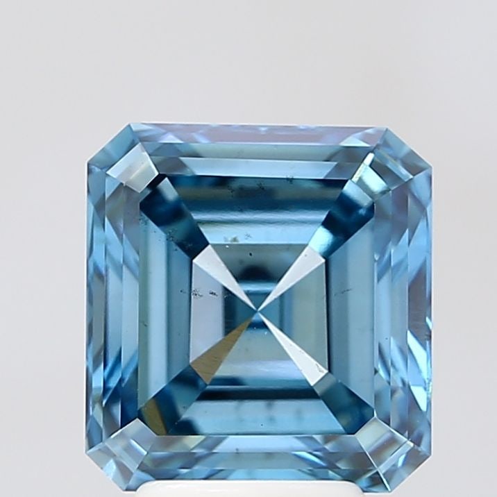 Loose Diamond - ASSCHER 4.02ct Blue VS1: Loose Diamond - ASSCHER 4.02ct Blue VS1 Source: This is a real non-mined Diamond that has been grown in a lab Shape: ASSCHER Carats: 4.02 Color: Blue Certification: NONE Video: