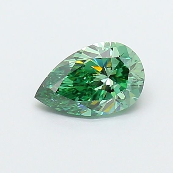 Loose Diamond - PEAR 0.52ct Fancy Vivid Green VS1: Loose Diamond - PEAR 0.52ct Fancy Vivid Green VS1 Source: This is a real non-mined Diamond that has been grown in a lab Shape: PEAR Carats: 0.52 Color: Fancy Vivid Green Certification: NONE Video: