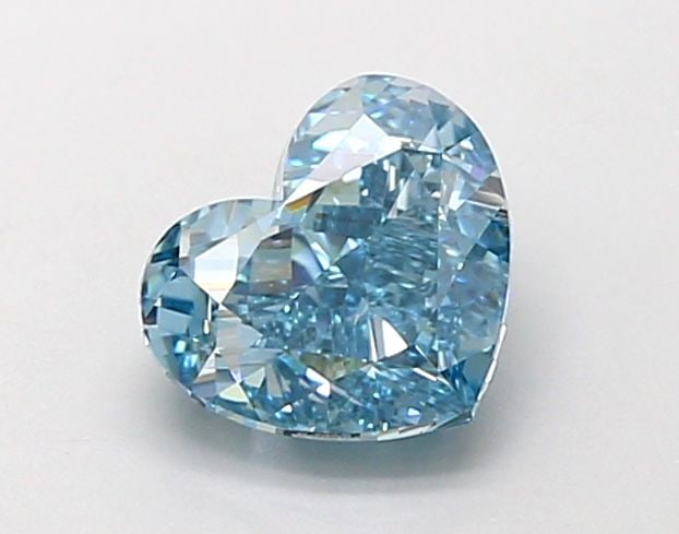 Loose Diamond - HEART 1.36ct Fancy Vivid Blue VS1: Loose Diamond - HEART 1.36ct Fancy Vivid Blue VS1 Source: This is a real non-mined Diamond that has been grown in a lab Shape: HEART Carats: 1.36 Color: Fancy Vivid Blue Certification: IGI Video: