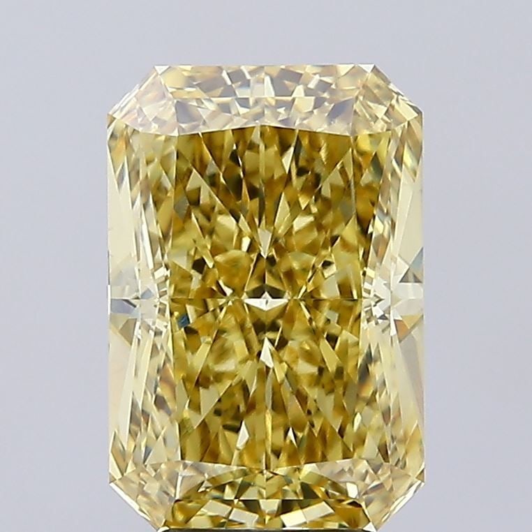 Loose Diamond - RADIANT 5.04ct Fancy Vivid Yellow VS1: Loose Diamond - RADIANT 5.04ct Fancy Vivid Yellow VS1 Source: This is a real non-mined Diamond that has been grown in a lab Shape: RADIANT Carats: 5.04 Color: Fancy Vivid Yellow Certification: NONE