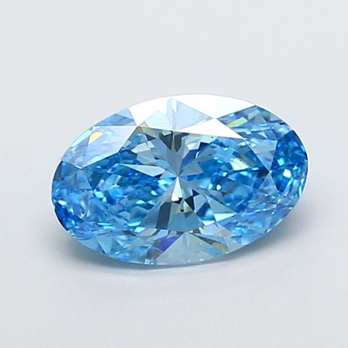 Loose Diamond - OVAL 2.0ct Fancy Vivid Blue VS2: Loose Diamond - OVAL 2.0ct Fancy Vivid Blue VS2 Source: This is a real non-mined Diamond that has been grown in a lab Shape: OVAL Carats: 2.0 Color: Fancy Vivid Blue Certification: IGI Video: