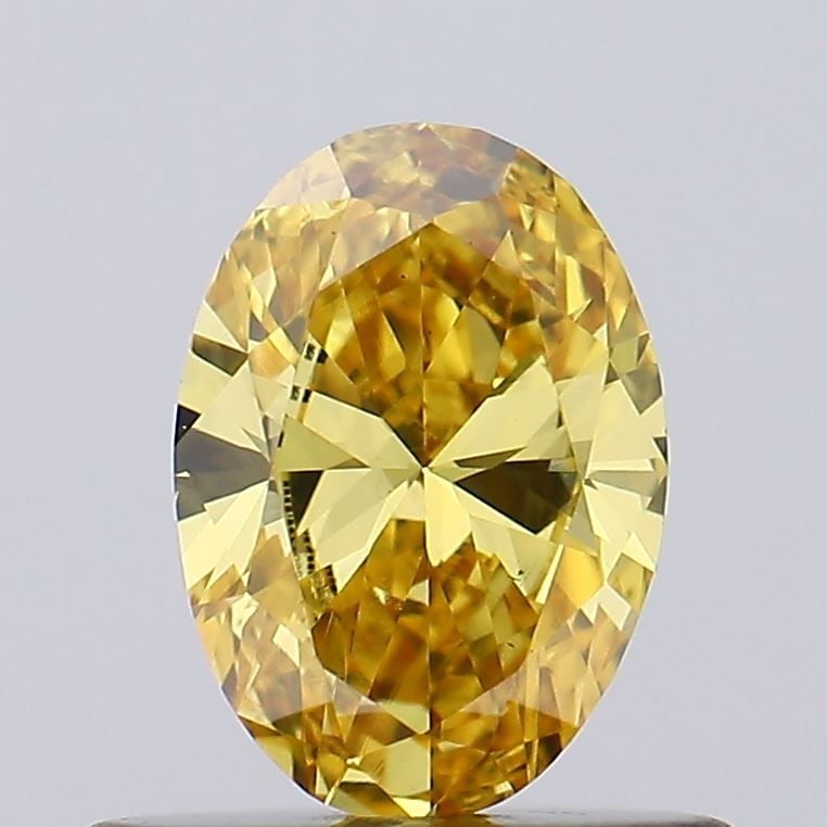 Loose Diamond - OVAL 0.45ct Fancy Intense Yellow VS2: Loose Diamond - OVAL 0.45ct Fancy Intense Yellow VS2 Source: This is a real non-mined Diamond that has been grown in a lab Shape: OVAL Carats: 0.45 Color: Fancy Intense Yellow Certification: IGI