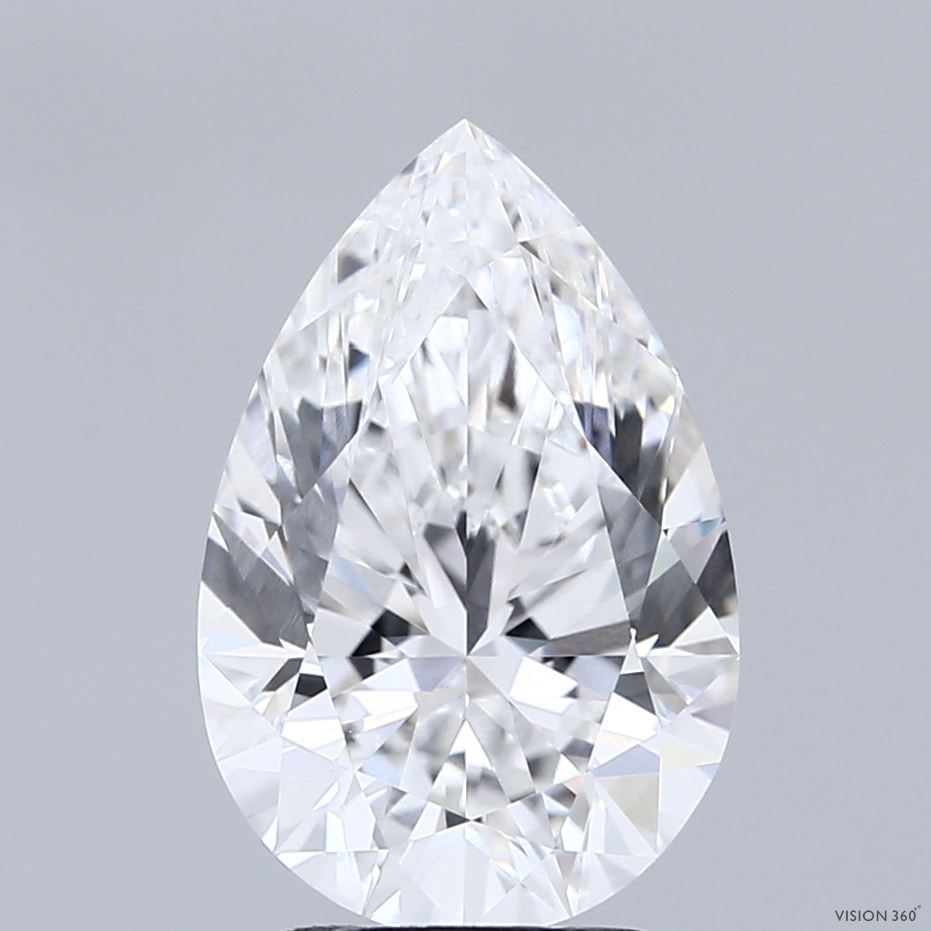 Loose Diamond - PEAR 3.14ct E VVS2: Loose Diamond - PEAR 3.14ct E VVS2 Source: This is a real non-mined Diamond that has been grown in a lab Shape: PEAR Carats: 3.14 Color: E Clarity: VVS2 Certification: IGI Video: