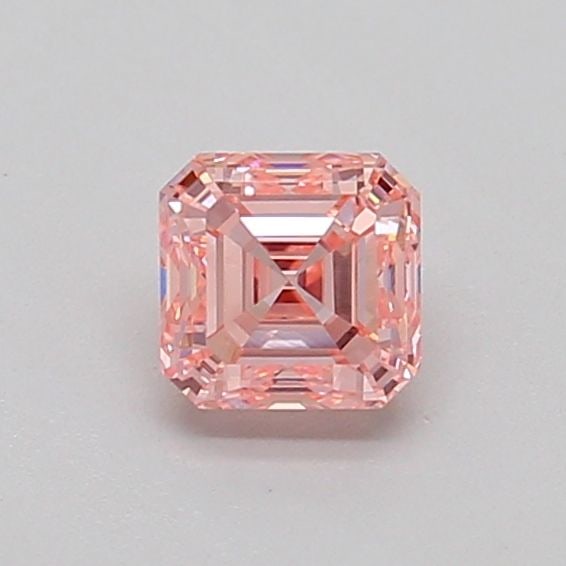 Loose Diamond - ASSCHER 0.55ct Fancy Intense Pink VS1: Loose Diamond - ASSCHER 0.55ct Fancy Intense Pink VS1 Source: This is a real non-mined Diamond that has been grown in a lab Shape: ASSCHER Carats: 0.55 Color: Fancy Intense Pink Certification: IGI Vid