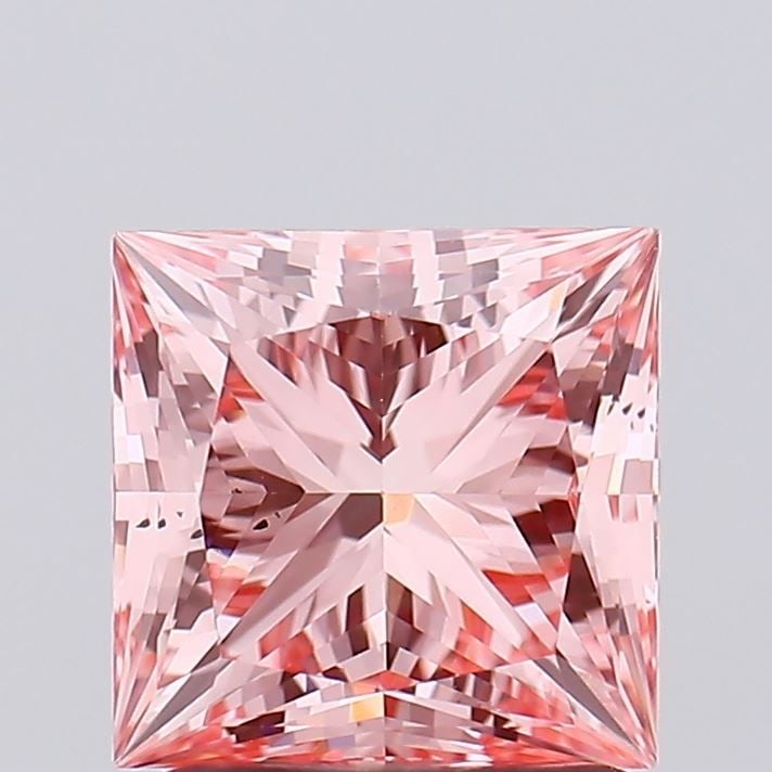 Loose Diamond - PRINCESS 1.6ct Fancy Vivid Pink VS2: Loose Diamond - PRINCESS 1.6ct Fancy Vivid Pink VS2 Source: This is a real non-mined Diamond that has been grown in a lab Shape: PRINCESS Carats: 1.6 Color: Fancy Vivid Pink Certification: IGI Video: