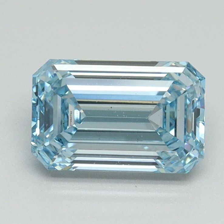 Loose Diamond - EMERALD 1.23ct Fancy Intense Blue VS1 (1 of 1)