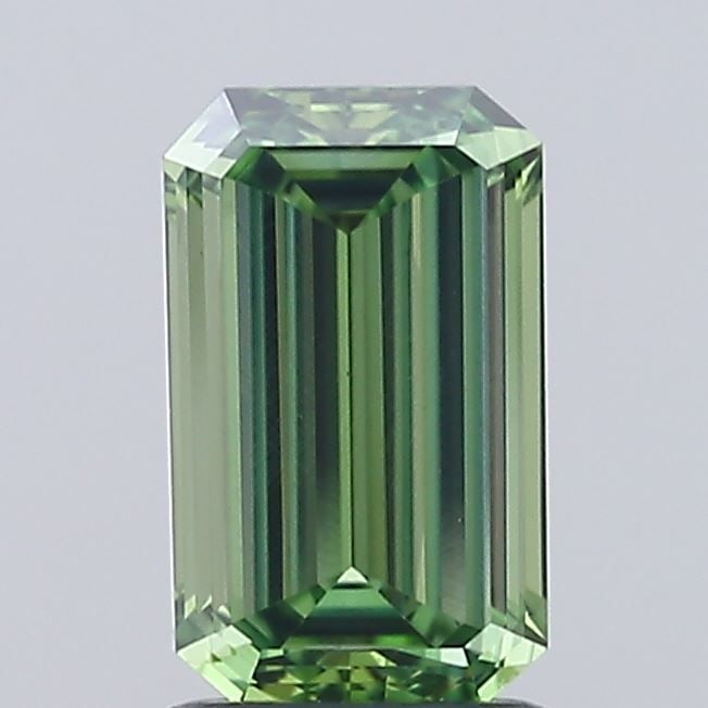 Loose Diamond - EMERALD 1.53ct Fancy Vivid Green VS1 (1 of 1)
