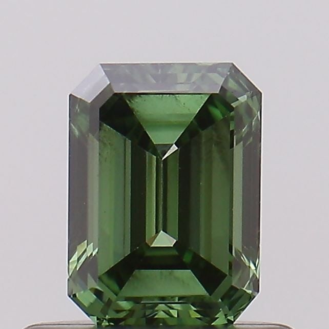 Loose Diamond - EMERALD 0.52ct Fancy Vivid Green SI2: Loose Diamond - EMERALD 0.52ct Fancy Vivid Green SI2 Source: This is a real non-mined Diamond that has been grown in a lab Shape: EMERALD Carats: 0.52 Color: Fancy Vivid Green Certification: NONE