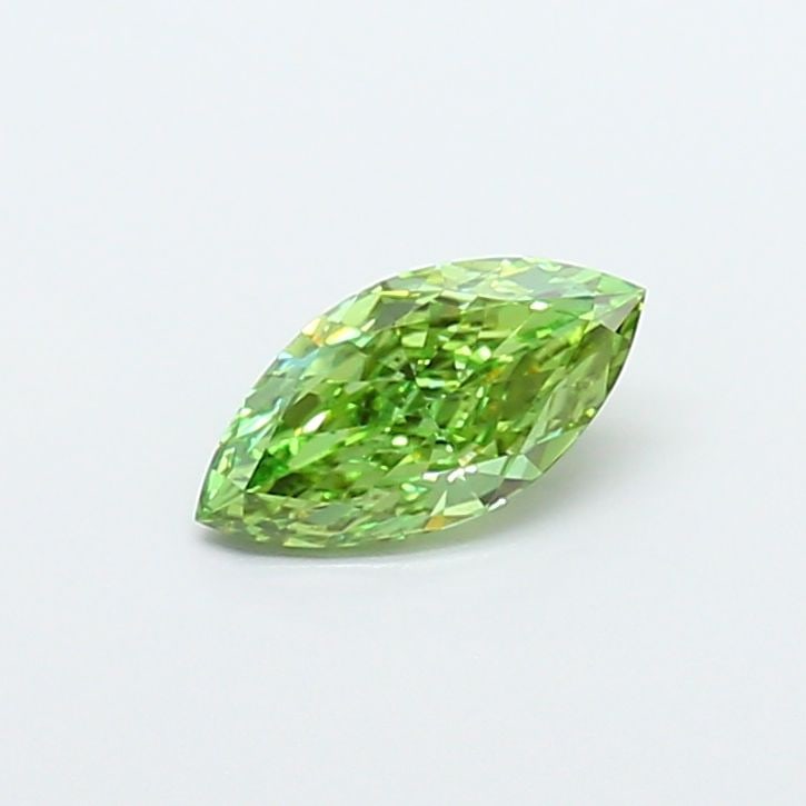 Loose Diamond - MARQUISE 0.81ct Fancy Vivid Green VVS2: Loose Diamond - MARQUISE 0.81ct Fancy Vivid Green VVS2 Source: This is a real non-mined Diamond that has been grown in a lab Shape: MARQUISE Carats: 0.81 Color: Fancy Vivid Green Certification: IGI