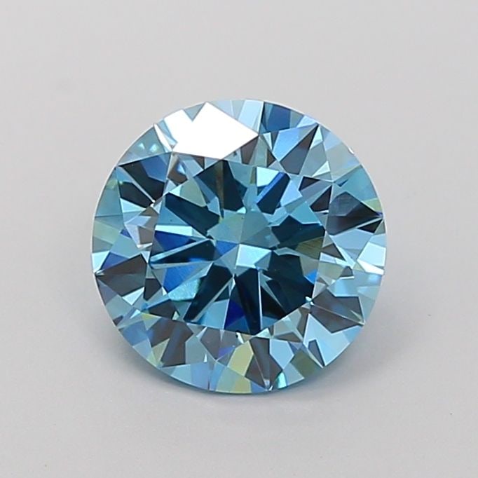 Loose Diamond - ROUND 2.04ct Fancy Vivid Blue VS2: Loose Diamond - ROUND 2.04ct Fancy Vivid Blue VS2 Source: This is a real non-mined Diamond that has been grown in a lab Shape: ROUND Carats: 2.04 Color: Fancy Vivid Blue Certification: IGI Video: