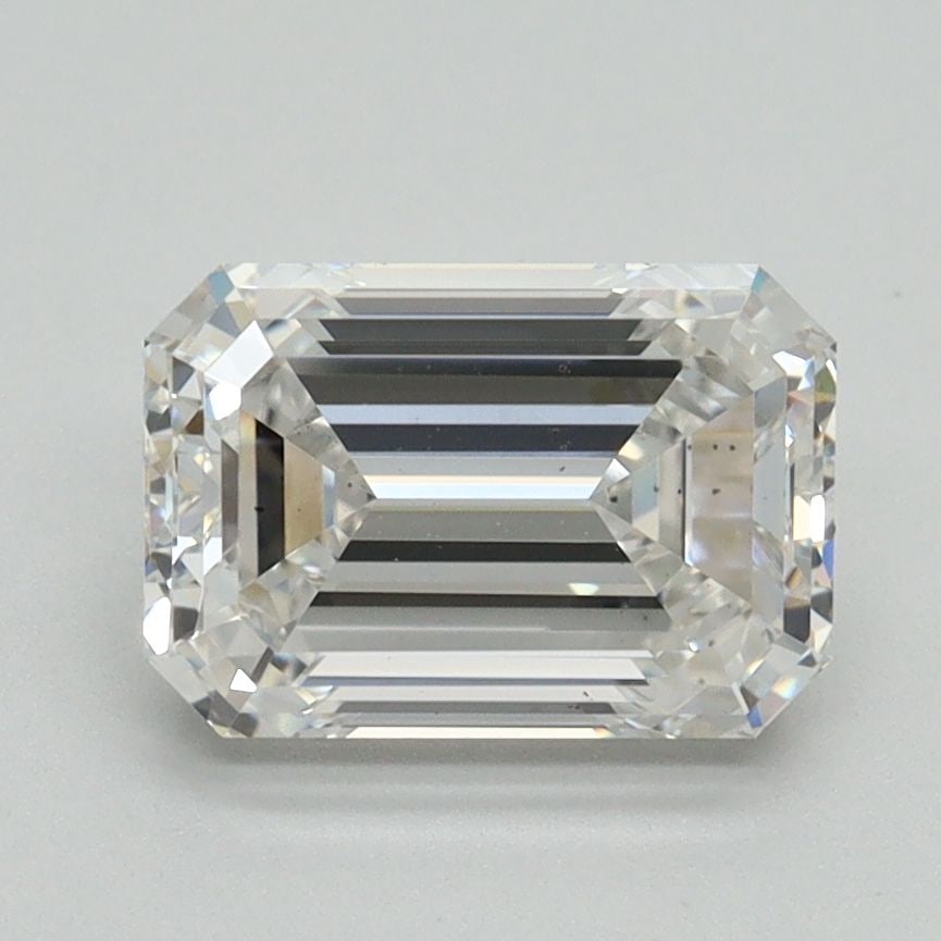 Loose Diamond - EMERALD 2.07ct E VS2: Loose Diamond - EMERALD 2.07ct E VS2 Source: This is a real non-mined Diamond that has been grown in a lab Shape: EMERALD Carats: 2.07 Color: E Clarity: VS2 Certification: NONE Video:
