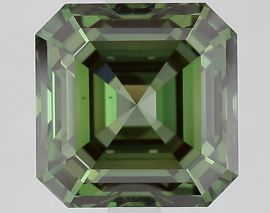 Loose Diamond - SQUARE EMERALD 3.57ct Fancy Vivid Green VS1: Loose Diamond - SQUARE EMERALD 3.57ct Fancy Vivid Green VS1 Source: This is a real non-mined Diamond that has been grown in a lab Shape: SQUARE EMERALD Carats: 3.57 Color: Fancy Vivid Green Certificat