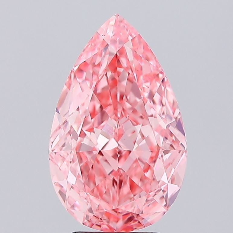 Loose Diamond - PEAR 5.57ct Fancy Vivid Pink VS1 (1 of 1)