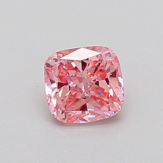 Loose Diamond - CUSHION MODIFIED 0.44ct Fancy Vivid Pink SI1: Loose Diamond - CUSHION MODIFIED 0.44ct Fancy Vivid Pink SI1 Source: This is a real non-mined Diamond that has been grown in a lab Shape: CUSHION MODIFIED Carats: 0.44 Color: Fancy Vivid Pink Certific