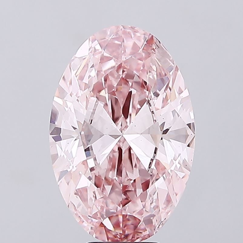 Loose Diamond - OVAL 8.01ct Fancy Vivid Pink VS1: Loose Diamond - OVAL 8.01ct Fancy Vivid Pink VS1 Source: This is a real non-mined Diamond that has been grown in a lab Shape: OVAL Carats: 8.01 Color: Fancy Vivid Pink Certification: IGI Video: