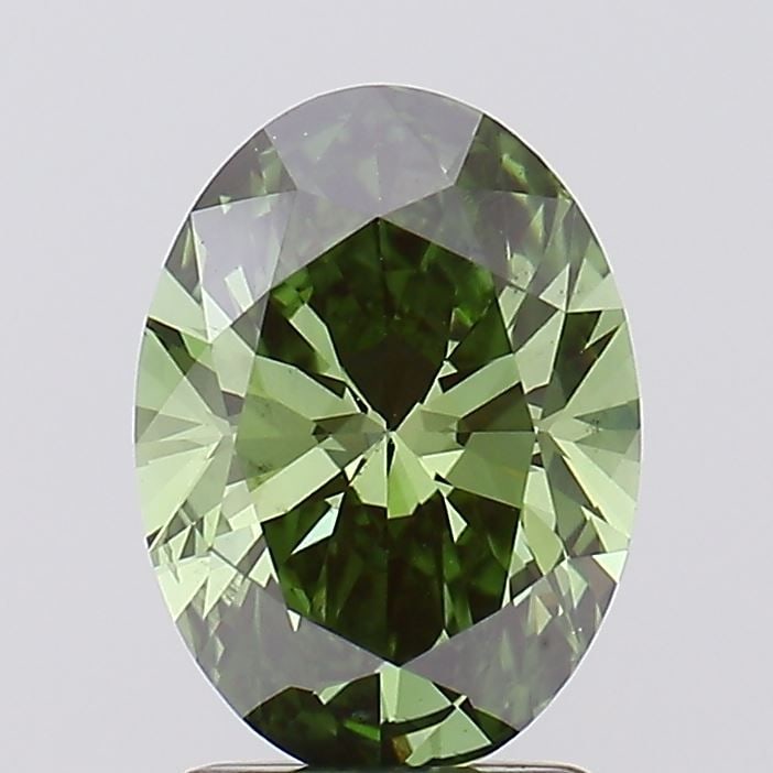 Loose Diamond - OVAL 2.0ct Fancy Vivid Green VS2 (1 of 1)