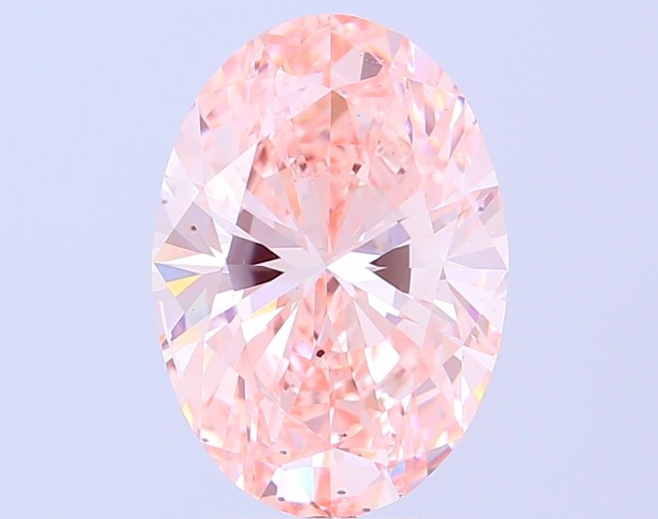Loose Diamond - OVAL 4.08ct Fancy Intense Pink SI1: Loose Diamond - OVAL 4.08ct Fancy Intense Pink SI1 Source: This is a real non-mined Diamond that has been grown in a lab Shape: OVAL Carats: 4.08 Color: Fancy Intense Pink Certification: IGI Video: