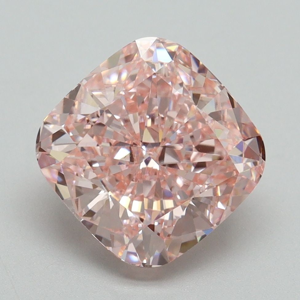 Loose Diamond - CUSHION BRILLIANT 3.5ct Fancy Vivid Pink VS1: Loose Diamond - CUSHION BRILLIANT 3.5ct Fancy Vivid Pink VS1 Source: This is a real non-mined Diamond that has been grown in a lab Shape: CUSHION BRILLIANT Carats: 3.5 Color: Fancy Vivid Pink