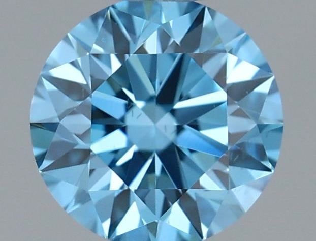 Ideal Loose Diamond - ROUND 0.37ct Fancy Vivid Blue VS2: Ideal Loose Diamond - ROUND 0.37ct Fancy Vivid Blue VS2 Source: This is a real non-mined Diamond that has been grown in a lab Shape: ROUND Carats: 0.37 Color: Fancy Vivid Blue Certification: IGI