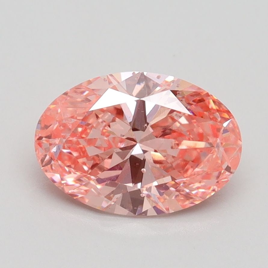 Loose Diamond - OVAL 1.51ct Fancy Vivid Pink SI2: Loose Diamond - OVAL 1.51ct Fancy Vivid Pink SI2 Source: This is a real non-mined Diamond that has been grown in a lab Shape: OVAL Carats: 1.51 Color: Fancy Vivid Pink Certification: IGI Video: Video