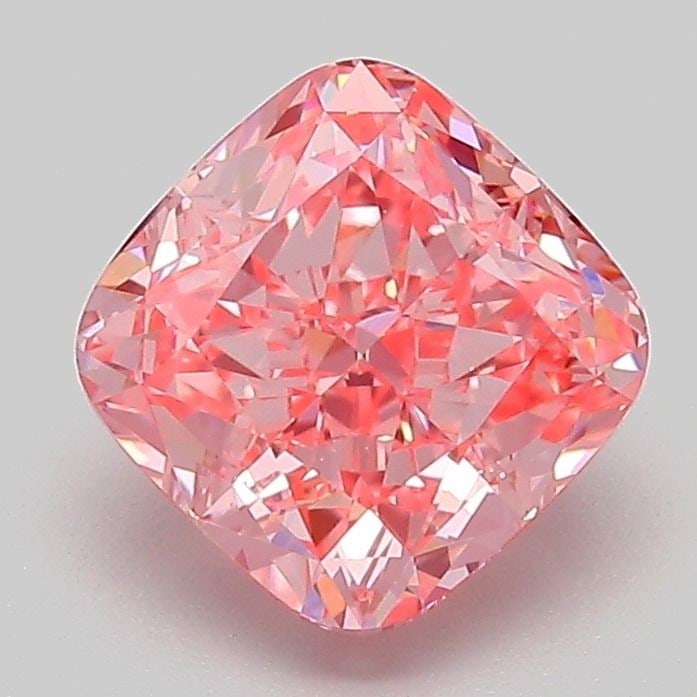 Loose Diamond - CUSHION MODIFIED 2.08ct Fancy Vivid Pink VVS2: Loose Diamond - CUSHION MODIFIED 2.08ct Fancy Vivid Pink VVS2 Source: This is a real non-mined Diamond that has been grown in a lab Shape: CUSHION MODIFIED Carats: 2.08 Color: Fancy Vivid Pink