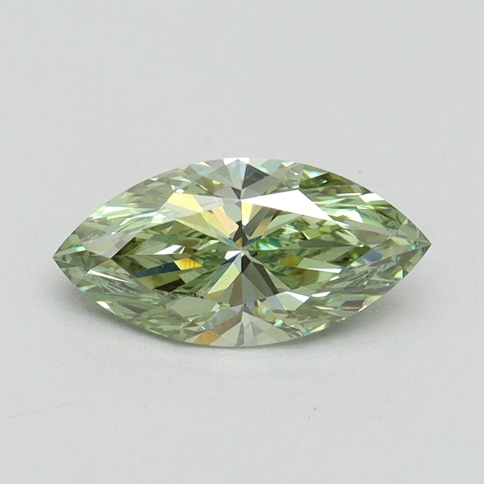 Loose Diamond - MARQUISE 1.0ct Fancy Intense Green VS1: Loose Diamond - MARQUISE 1.0ct Fancy Intense Green VS1 Source: This is a real non-mined Diamond that has been grown in a lab Shape: MARQUISE Carats: 1.0 Color: Fancy Intense Green Certification: IGI