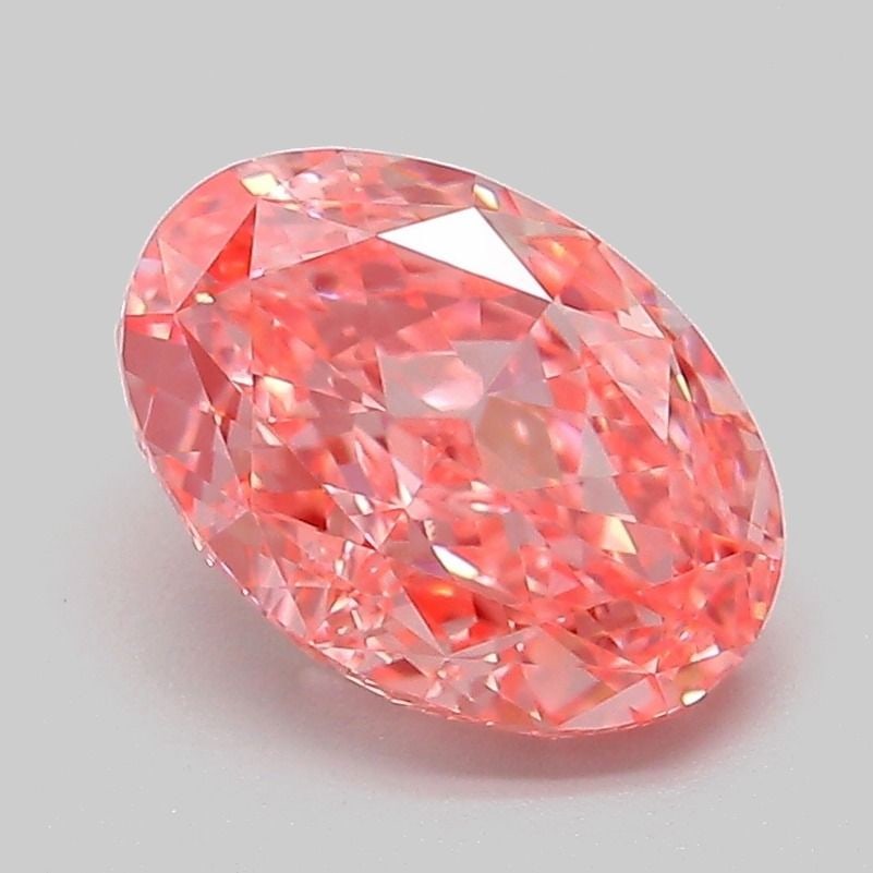 Loose Diamond - OVAL 2.1ct Fancy Vivid Pink VVS2: Loose Diamond - OVAL 2.1ct Fancy Vivid Pink VVS2 Source: This is a real non-mined Diamond that has been grown in a lab Shape: OVAL Carats: 2.1 Color: Fancy Vivid Pink Certification: IGI Video: