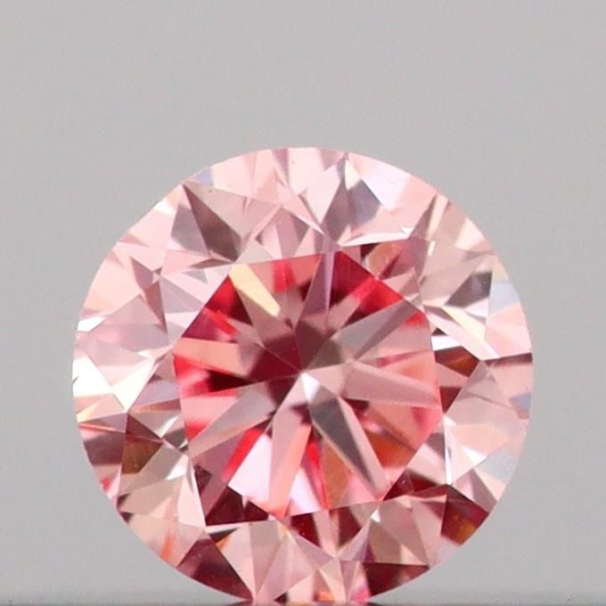 Loose Diamond - ROUND 0.14ct Fancy Intense Pink VS2: Loose Diamond - ROUND 0.14ct Fancy Intense Pink VS2 Source: This is a real non-mined Diamond that has been grown in a lab Shape: ROUND Carats: 0.14 Color: Fancy Intense Pink Certification: IGI Video:
