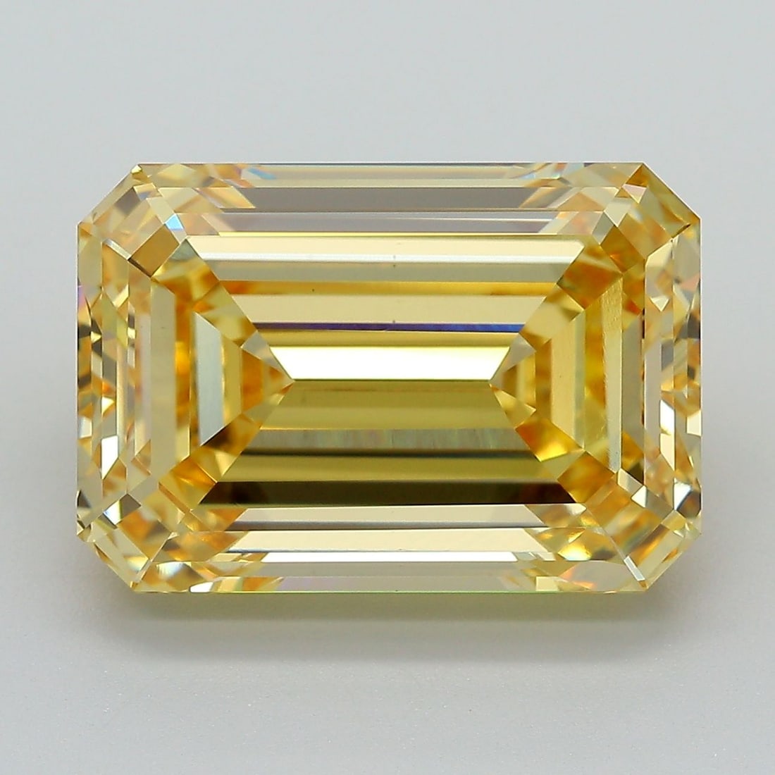 Loose Diamond - EMERALD 10.29ct Fancy Intense Yellow VS1: Loose Diamond - EMERALD 10.29ct Fancy Intense Yellow VS1 Source: This is a real non-mined Diamond that has been grown in a lab Shape: EMERALD Carats: 10.29 Color: Fancy Intense Yellow Certification: I