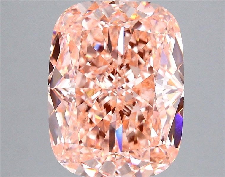 Loose Diamond - CUSHION MODIFIED 4.42ct Fancy Vivid Pink VS1: Loose Diamond - CUSHION MODIFIED 4.42ct Fancy Vivid Pink VS1 Source: This is a real non-mined Diamond that has been grown in a lab Shape: CUSHION MODIFIED Carats: 4.42 Color: Fancy Vivid Pink