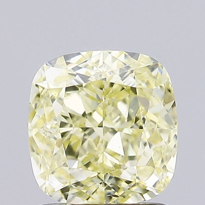 Loose Diamond - CUSHION BRILLIANT 1.37ct Fancy Light Yellow VS2 (1 of 1)