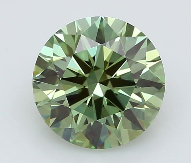 Ideal Loose Diamond - ROUND 0.96ct Fancy Vivid Green VS1: Ideal Loose Diamond - ROUND 0.96ct Fancy Vivid Green VS1 Source: This is a real non-mined Diamond that has been grown in a lab Shape: ROUND Carats: 0.96 Color: Fancy Vivid Green Certification: IGI