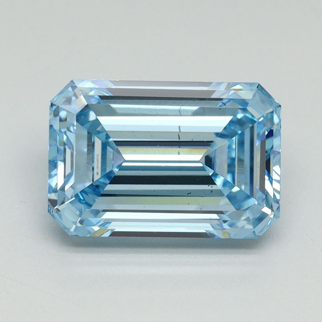Loose Diamond - EMERALD 3.01ct Fancy Intense Blue VS2 (1 of 1)