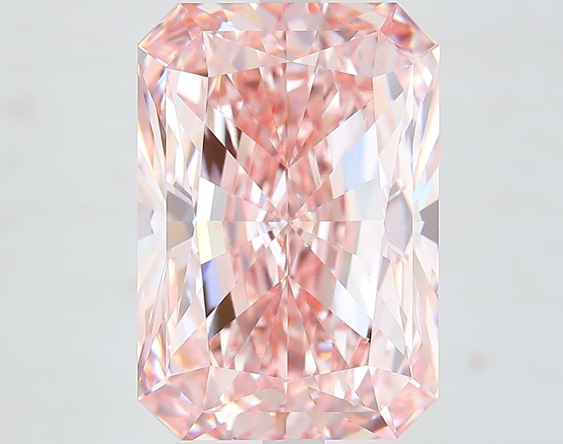 Loose Diamond - RADIANT 9.09ct Fancy Intense Pink VS1: Loose Diamond - RADIANT 9.09ct Fancy Intense Pink VS1 Source: This is a real non-mined Diamond that has been grown in a lab Shape: RADIANT Carats: 9.09 Color: Fancy Intense Pink Certification: IGI