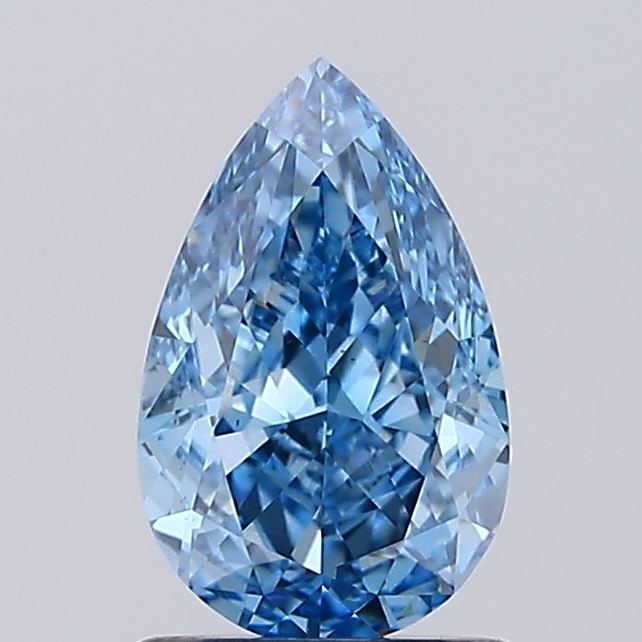 Loose Diamond - PEAR 1.52ct Fancy Vivid Blue VS1: Loose Diamond - PEAR 1.52ct Fancy Vivid Blue VS1 Source: This is a real non-mined Diamond that has been grown in a lab Shape: PEAR Carats: 1.52 Color: Fancy Vivid Blue Certification: IGI Video: Video