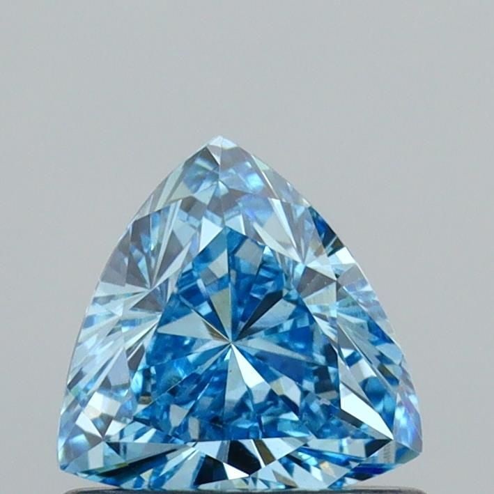 Loose Diamond - TRIANGULAR 0.61ct Fancy Vivid Blue VS1: Loose Diamond - TRIANGULAR 0.61ct Fancy Vivid Blue VS1 Source: This is a real non-mined Diamond that has been grown in a lab Shape: TRIANGULAR Carats: 0.61 Color: Fancy Vivid Blue Certification: IGI