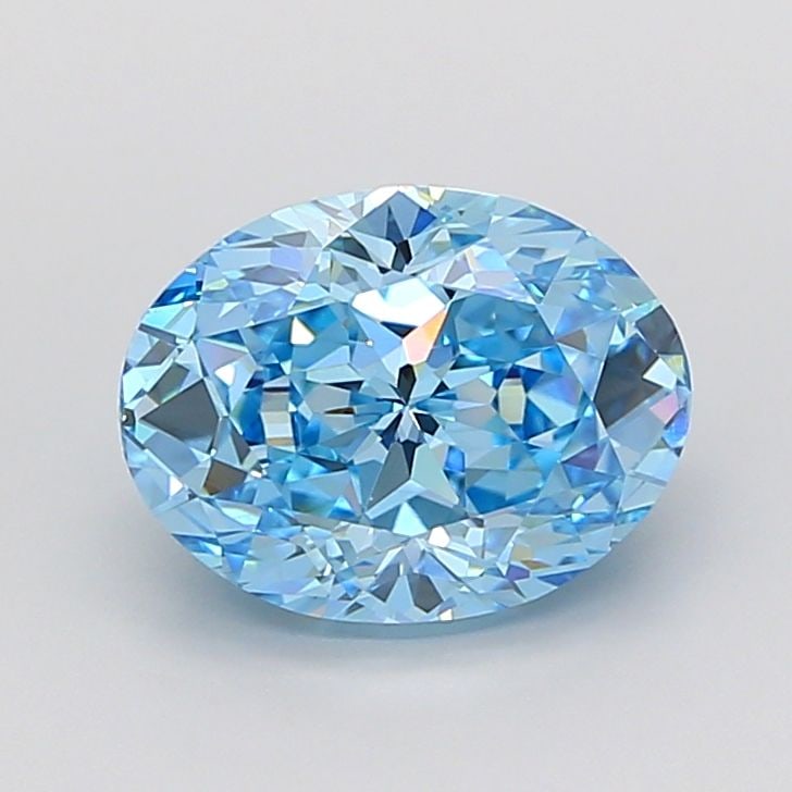 Loose Diamond - OVAL 3.5ct Fancy Vivid Blue VS1 (1 of 1)