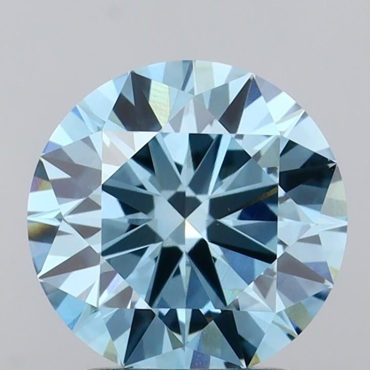 Ideal Loose Diamond - ROUND 2.0ct Fancy Vivid Blue VS1: Ideal Loose Diamond - ROUND 2.0ct Fancy Vivid Blue VS1 Source: This is a real non-mined Diamond that has been grown in a lab Shape: ROUND Carats: 2.0 Color: Fancy Vivid Blue Certification: IGI Video: