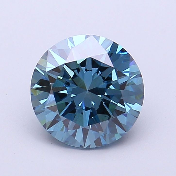 Loose Diamond - ROUND 2.01ct Fancy Vivid Blue VS2: Loose Diamond - ROUND 2.01ct Fancy Vivid Blue VS2 Source: This is a real non-mined Diamond that has been grown in a lab Shape: ROUND Carats: 2.01 Color: Fancy Vivid Blue Certification: IGI Video: