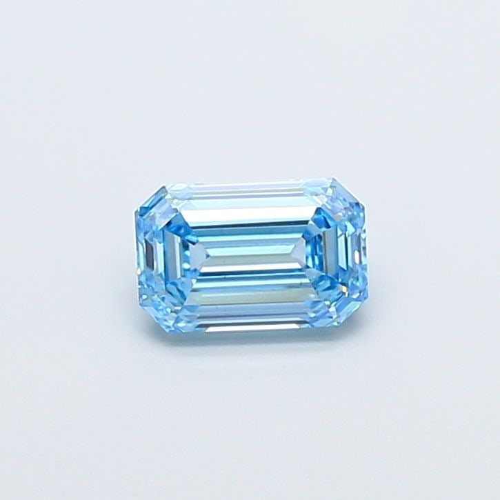 Loose Diamond - EMERALD 1.05ct Fancy Vivid Blue VS2: Loose Diamond - EMERALD 1.05ct Fancy Vivid Blue VS2 Source: This is a real non-mined Diamond that has been grown in a lab Shape: EMERALD Carats: 1.05 Color: Fancy Vivid Blue Certification: IGI Video: