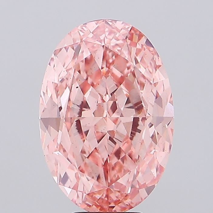 Loose Diamond - OVAL 9.52ct Fancy Vivid Pink VS2: Loose Diamond - OVAL 9.52ct Fancy Vivid Pink VS2 Source: This is a real non-mined Diamond that has been grown in a lab Shape: OVAL Carats: 9.52 Color: Fancy Vivid Pink Certification: IGI Video: