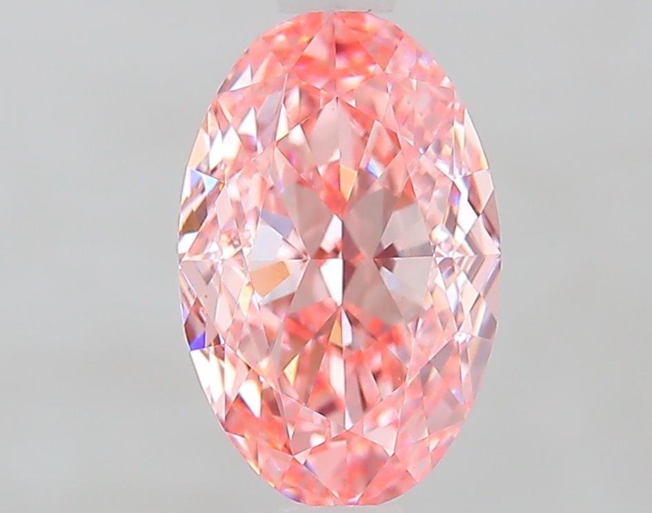 Loose Diamond - OVAL 1.63ct Fancy Vivid Pink VS1: Loose Diamond - OVAL 1.63ct Fancy Vivid Pink VS1 Source: This is a real non-mined Diamond that has been grown in a lab Shape: OVAL Carats: 1.63 Color: Fancy Vivid Pink Certification: IGI Video: