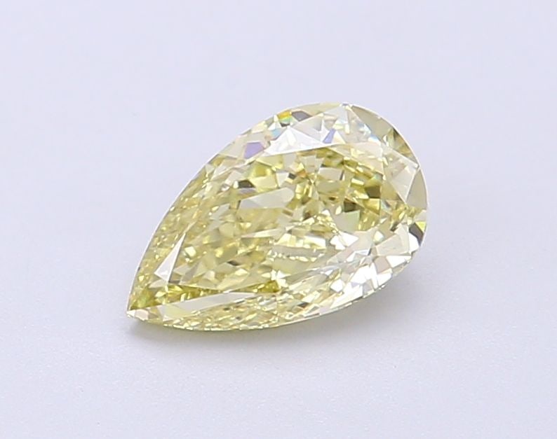 Loose Diamond - PEAR 0.95ct Fancy Yellow VS1: Loose Diamond - PEAR 0.95ct Fancy Yellow VS1 Source: This is a real non-mined Diamond that has been grown in a lab Shape: PEAR Carats: 0.95 Color: Fancy Yellow Certification: NONE Video: Video Link