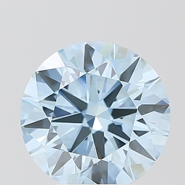 Ideal Loose Diamond - ROUND 2.64ct Fancy Intense Blue VS1: Ideal Loose Diamond - ROUND 2.64ct Fancy Intense Blue VS1 Source: This is a real non-mined Diamond that has been grown in a lab Shape: ROUND Carats: 2.64 Color: Fancy Intense Blue Certification: IGI