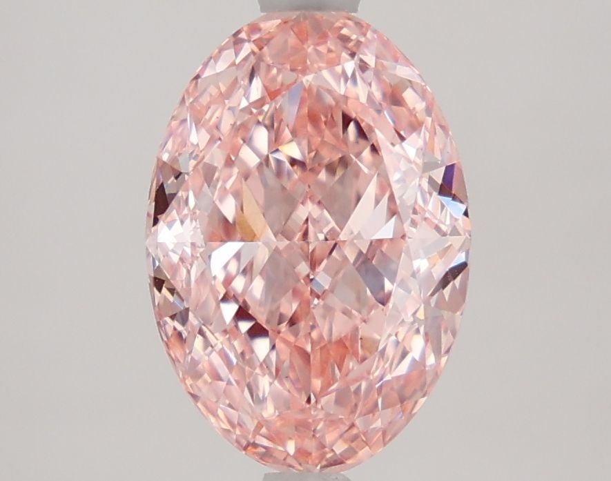 Loose Diamond - OVAL 2.57ct Fancy Vivid Pink VS1: Loose Diamond - OVAL 2.57ct Fancy Vivid Pink VS1 Source: This is a real non-mined Diamond that has been grown in a lab Shape: OVAL Carats: 2.57 Color: Fancy Vivid Pink Certification: IGI Video: