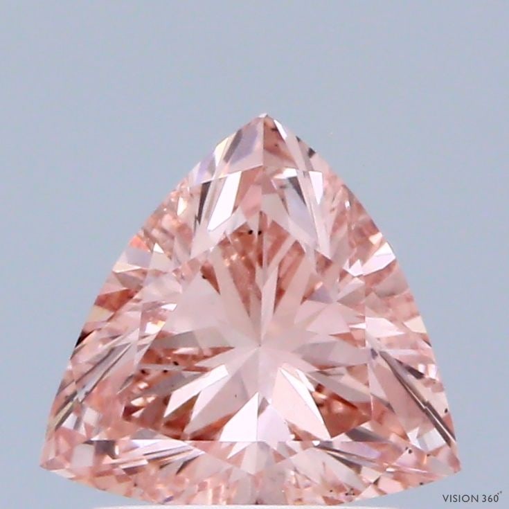 Loose Diamond - TRIANGULAR 1.01ct Fancy Intense Pink VS2: Loose Diamond - TRIANGULAR 1.01ct Fancy Intense Pink VS2 Source: This is a real non-mined Diamond that has been grown in a lab Shape: TRIANGULAR Carats: 1.01 Color: Fancy Intense Pink Certification: I