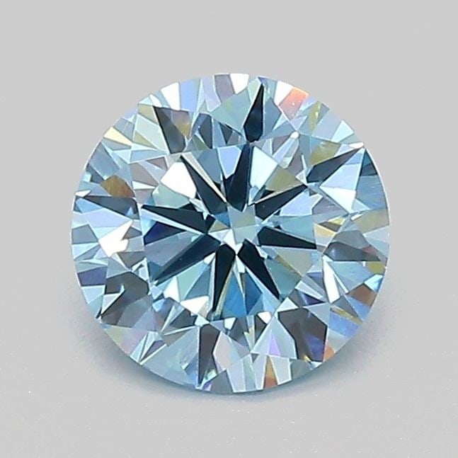 Loose Diamond - ROUND 1.02ct Fancy Vivid Blue VS1: Loose Diamond - ROUND 1.02ct Fancy Vivid Blue VS1 Source: This is a real non-mined Diamond that has been grown in a lab Shape: ROUND Carats: 1.02 Color: Fancy Vivid Blue Certification: IGI Video:
